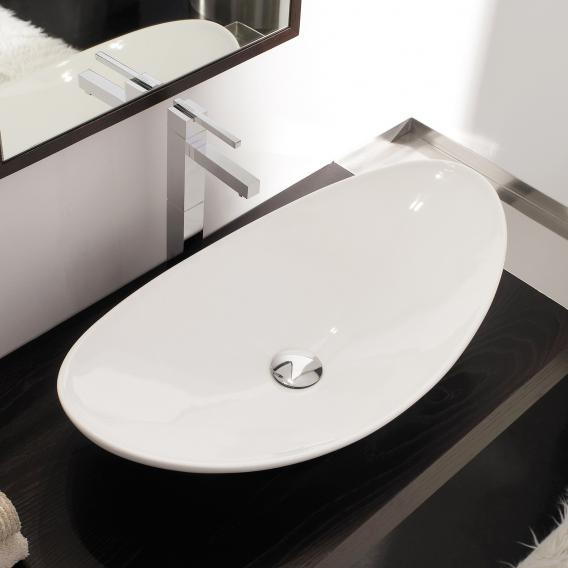 Scarabeo Zefiro countertop washbasin white, with BIO system coating