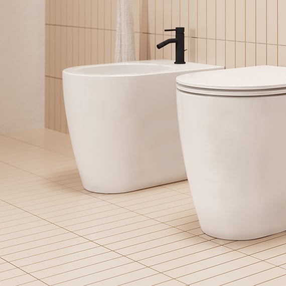 Kiwistar 25 Adesivi Per Piastrelle Bianco Opaco - 25x33 Cm - Autoadesivi Rimovibili Per Cucina E Bagno