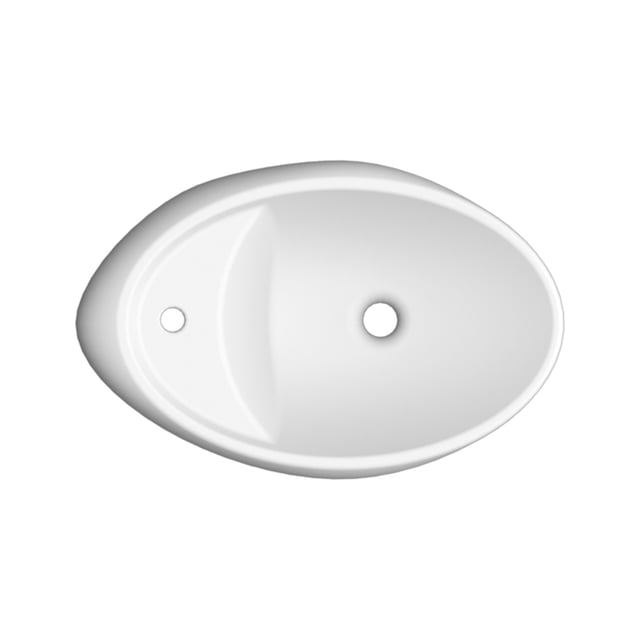 Scarabeo Moai Vasque à poser blanc - 8602 | REUTER