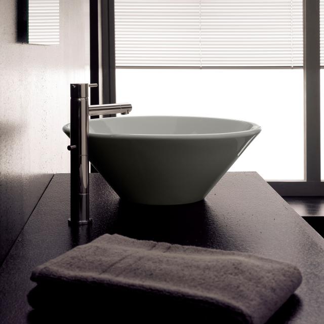Scarabeo Cono countertop washbasin white, with BIO system coating