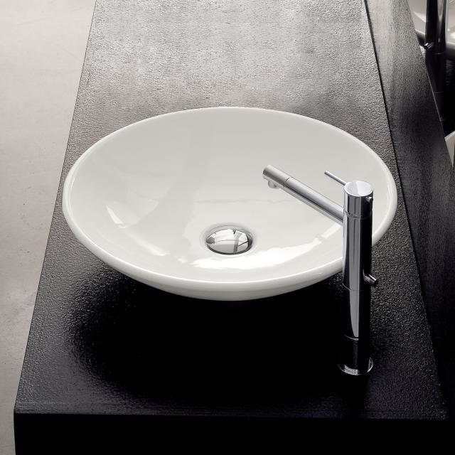 Scarabeo Cup countertop washbasin white, with BIO system coating