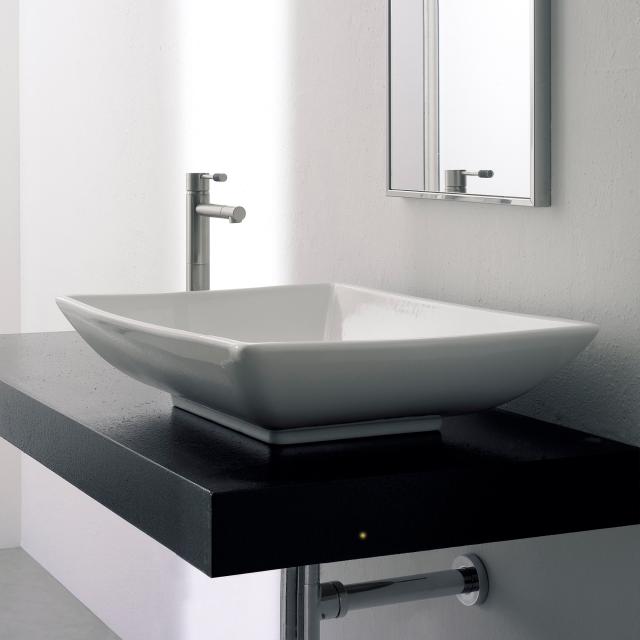 Scarabeo Kylis countertop washbasin white, with BIO system coating