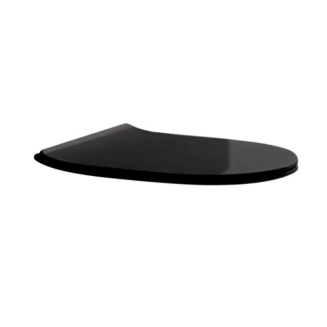 Scarabeo Moon toilet seat, removable black, without soft close