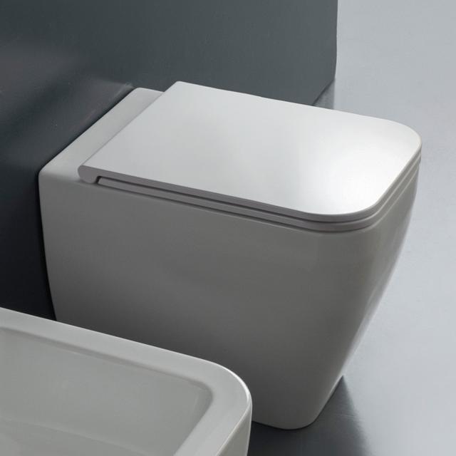 Scarabeo Next floorstanding washdown toilet white, with BIO System coating