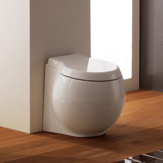 Scarabeo Planet floorstanding washdown toilet white, with BIO System coating