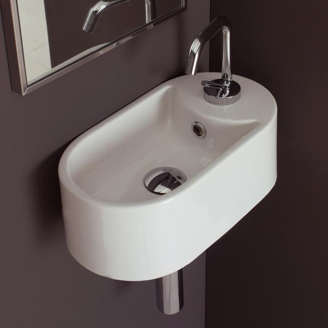 Scarabeo Seventy wall-mounted washbasin white, with BIO system coating