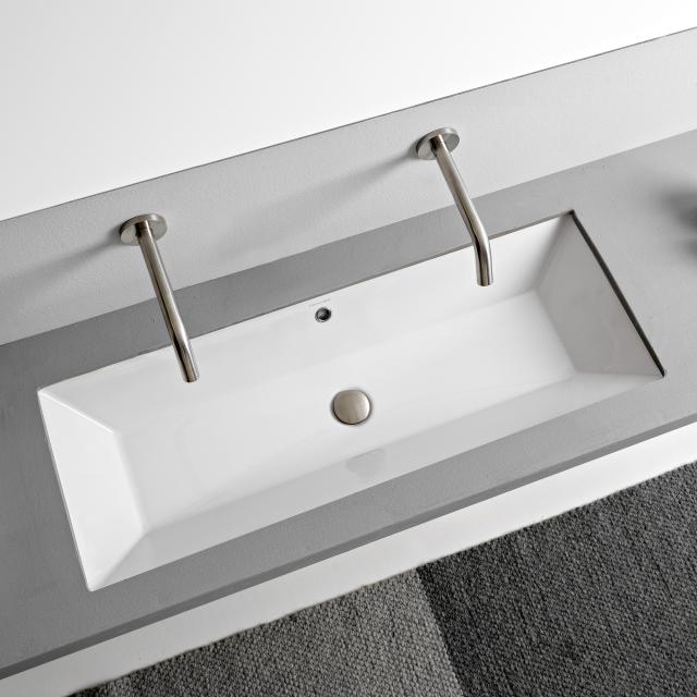 Scarabeo Teorema 2.0 undermount washbasin white, with BIO system coating