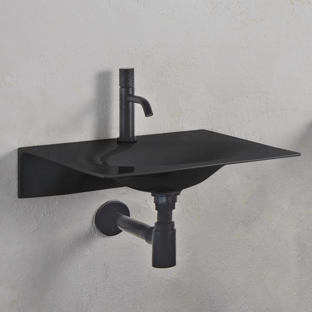 Scarabeo Veil washbasin black, with BIO system coating