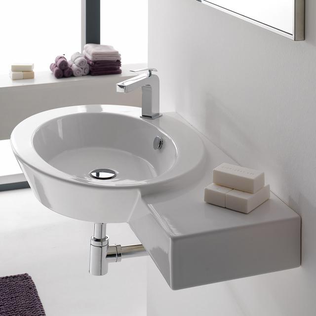 Scarabeo Wish countertop or wall-mounted hand washbasin white