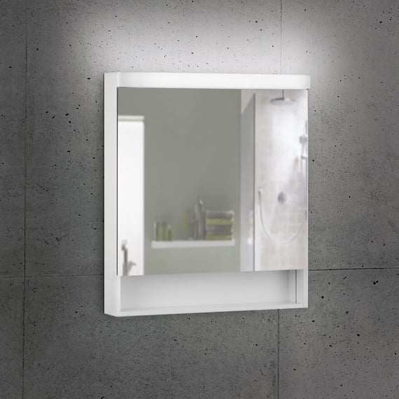 Presa + Interruttore Combinati Schneider Mureva – Bianco, Montaggio Esterno, IP55, IK08, Con Luce LED