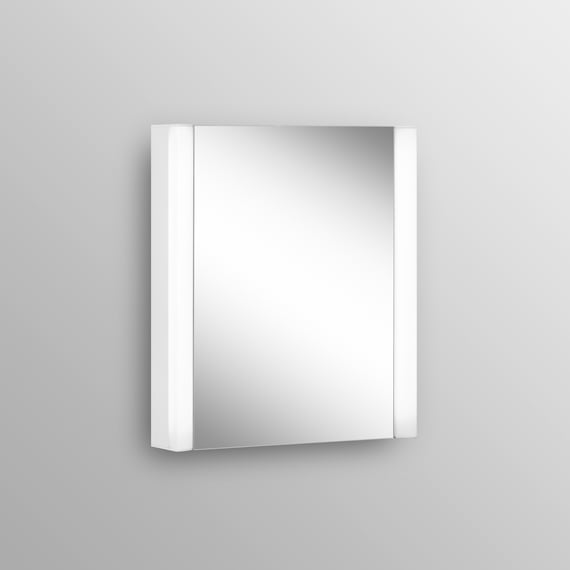 Armoire De Toilette LED Lumo, 67,5 X 60 Cm, Bois Blanc, Modèle L - JOKEY