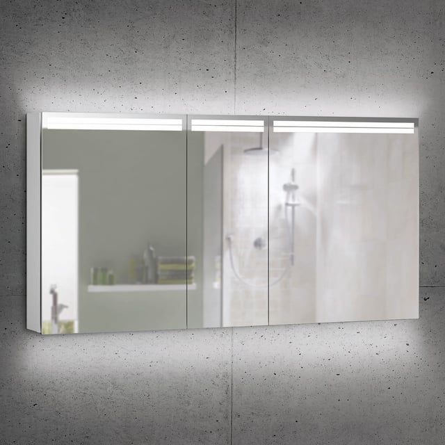Emco MI 200 specchio con specchio riscaldato, alluminio/satinato