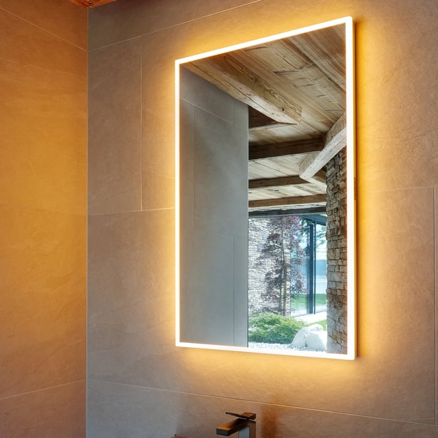 Consolle in MDF e specchio Argento ISIDA