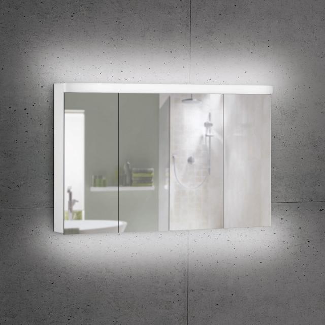 Schneider LOWLINE Plus mirror cabinet with lighting and 3 doors neutral white