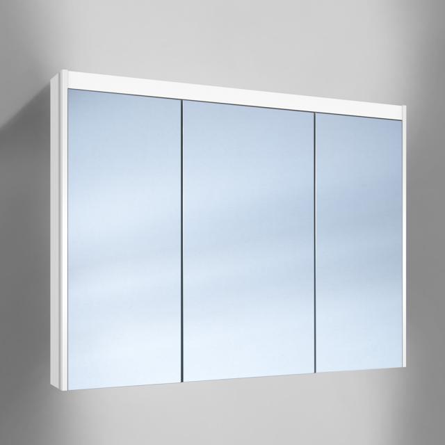 Schneider O-Line mounted mirror cabinet with lighting and 3 doors