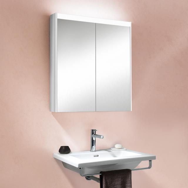 Schneider O-Line mounted or recessed mirror cabinet with lighting and 2 doors