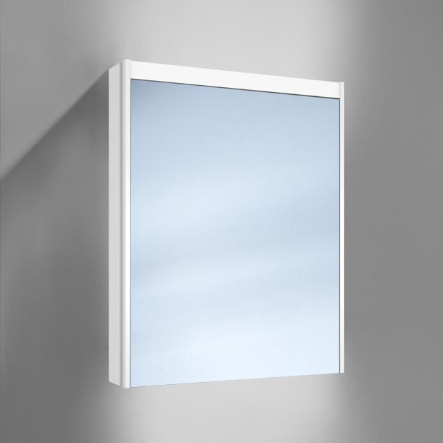 Schneider O-Line wall-mounted mirror cabinet, 1  doors, with washbasin lighting