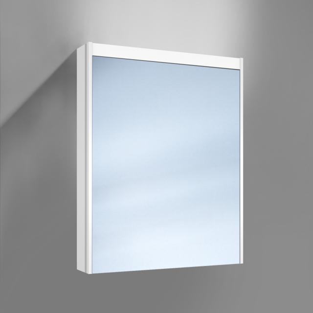 Schneider O-Line wall-mounted or recessed mirror cabinet, 1 doors