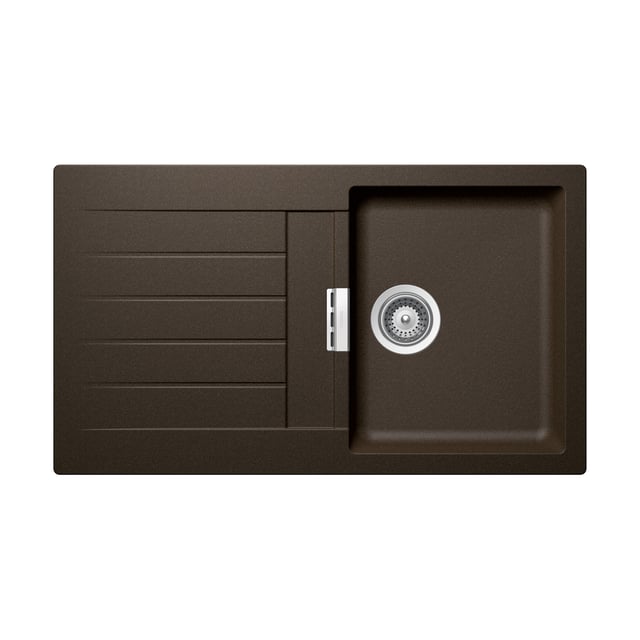 SCHOCK Küchenspüle Signus D-100 Aus CRISTADUR – 86x50 Cm, Braun, Mit Abtropffläche