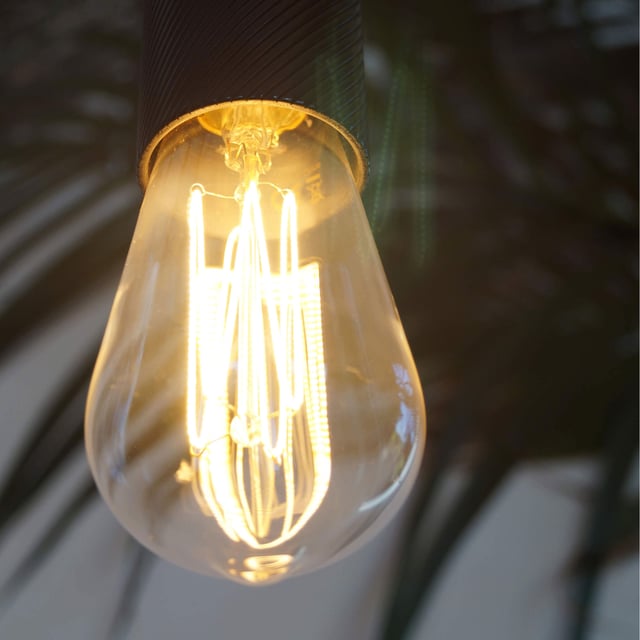 Segula Vintage Ampoule LED A67 E27 intensité lumineuse variable, argent