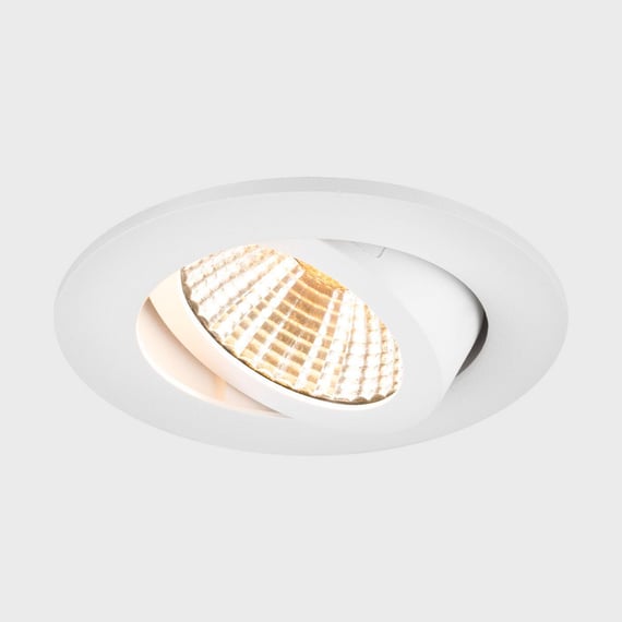 SLV NEW TRIA LED Einbauleuchte – Rund, Weiß, 7,2W, Dimmbar, 1800–3000K, Für Deckenmontage