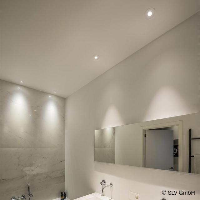 Spot, salle de bain, Lotis, 86, IP55, blanc, ø7.9cm, H10cm - Modular