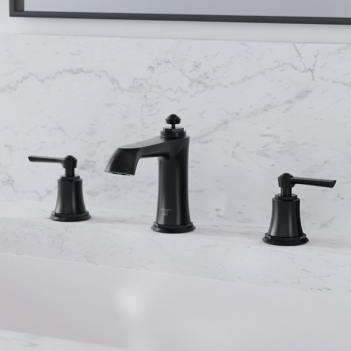Steinberg 135 Robinetterie de bidet avec garniture de vidage à tirette