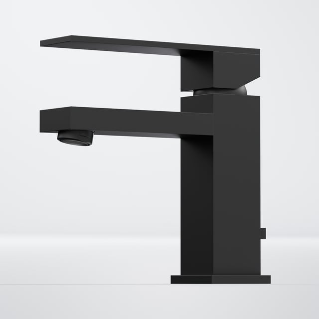 Schütte 33116 Rubinetto Lavabo Alto Los Angeles, Nero Opaco - Miscelatore Bagno A Risparmio Energetico