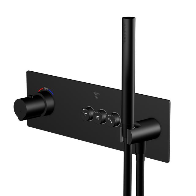 Steinberg Sensual Rain the NEW concealed thermostat for 3 outlets, with volume regulation matt black