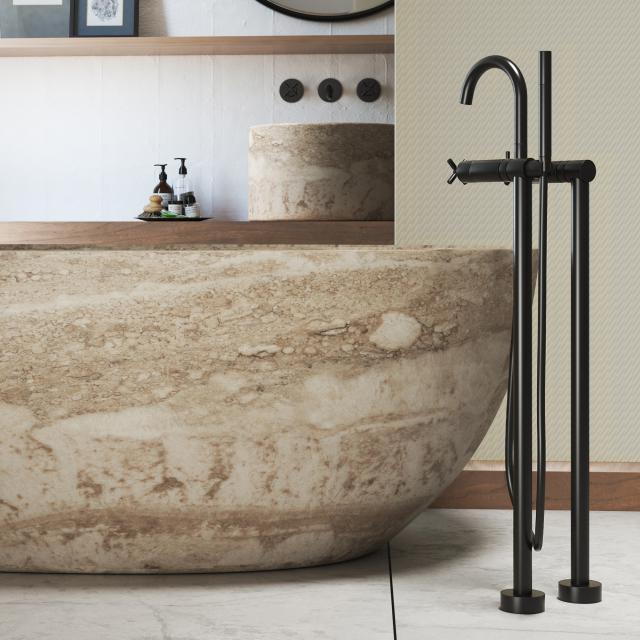 Steinberg Series 250 freestanding bath/shower mixer matt black