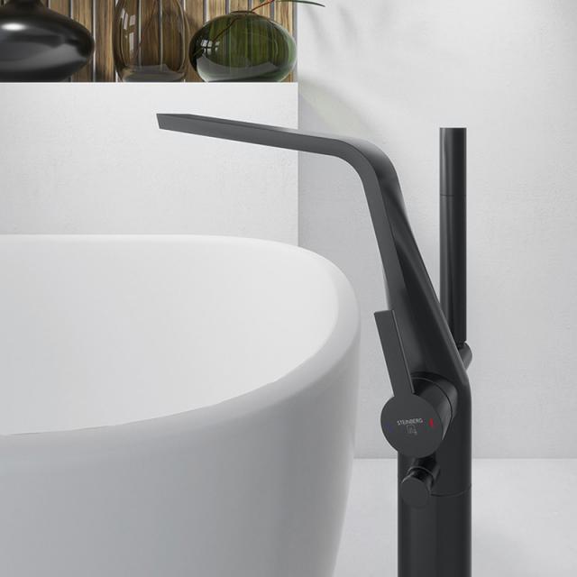 Steinberg Series 260 floor-mounted bath/shower fitting matt black