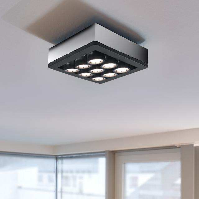 STENG Licht COMBILIGHT LED ceiling light / spotlight 9 heads fixed