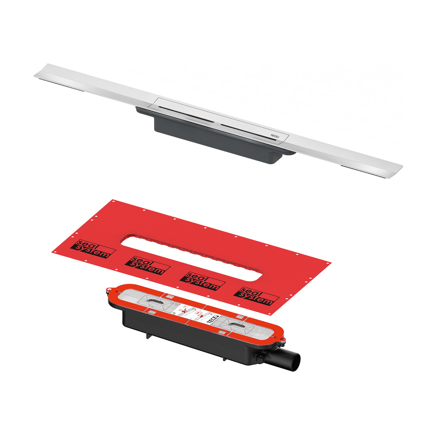 Flache TECE drainprofile Duschrinne, für flache Installation DN 40 ...