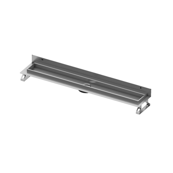 TECE drainline channel, straight, with wall upstand L: 70 cm