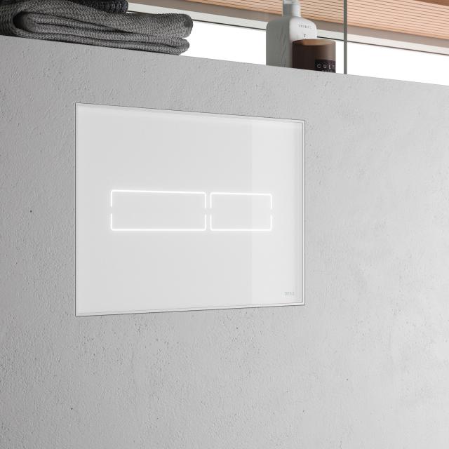 TECE lux Mini flush plate with electronic touch actuation white