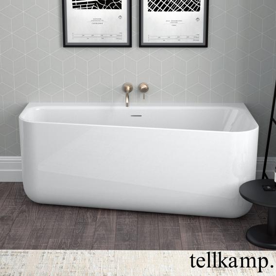 Tellkamp Koeko back-to-wall bath with panelling white gloss, without filling function