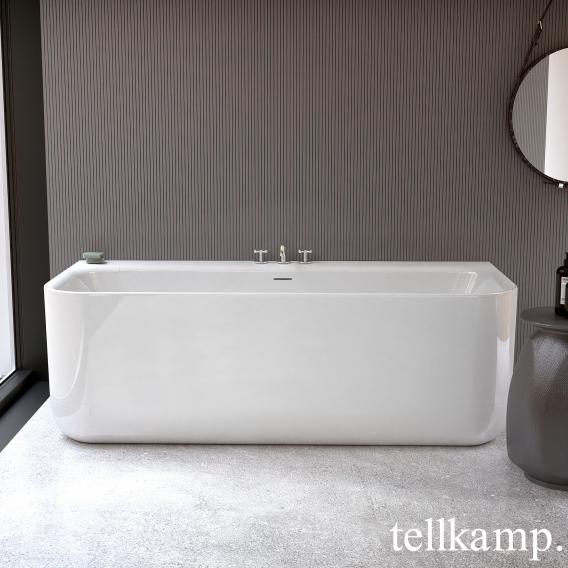 Tellkamp Koeno back-to-wall bath with panelling white gloss, without filling function