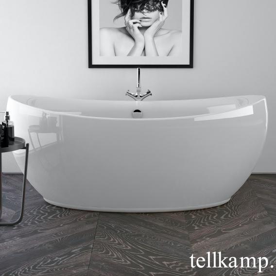 Tellkamp Spirit freestanding oval bath white gloss, with water inlet