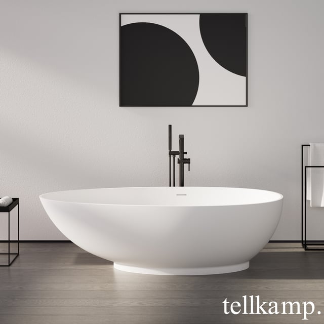Duravit Plinero vasca da bagno ovale freestanding bianco