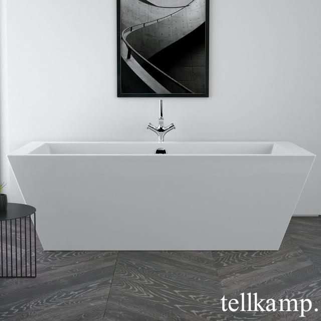 Tellkamp Base freestanding rectangular bath white gloss, without filling function