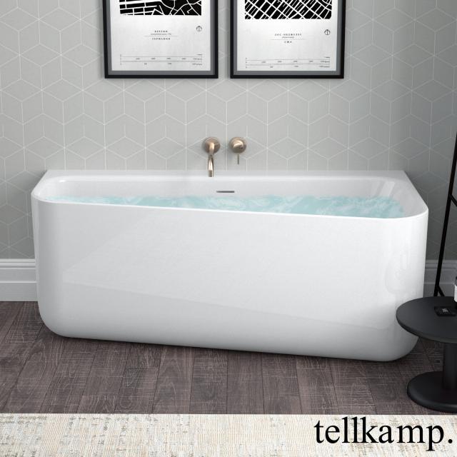 Tellkamp Koeko back-to-wall whirlbath with panelling white gloss