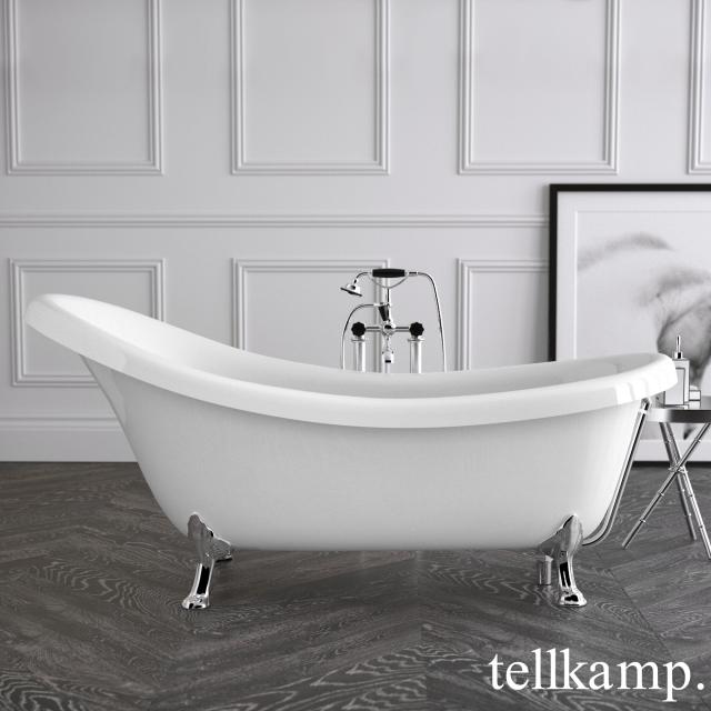 Tellkamp Nostalgia freestanding oval bath white gloss, panel white gloss