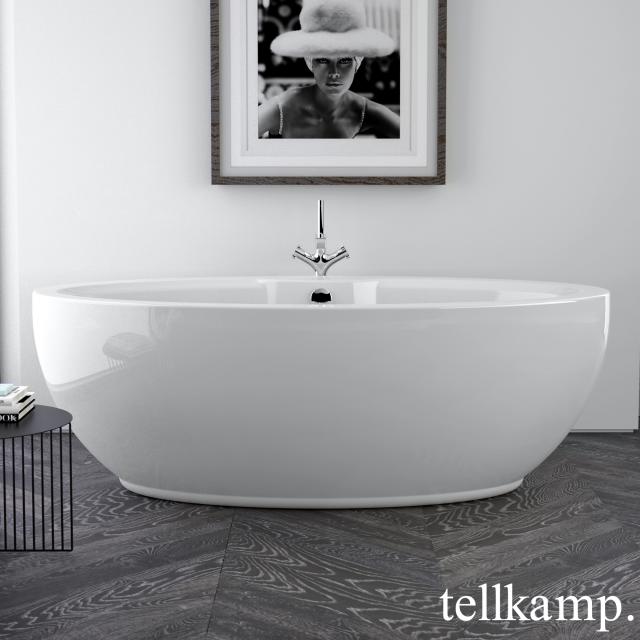 Tellkamp Orbital freestanding oval bath white gloss, without filling function