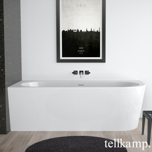 Tellkamp Pio corner whirlbath with panelling white gloss, panel white gloss