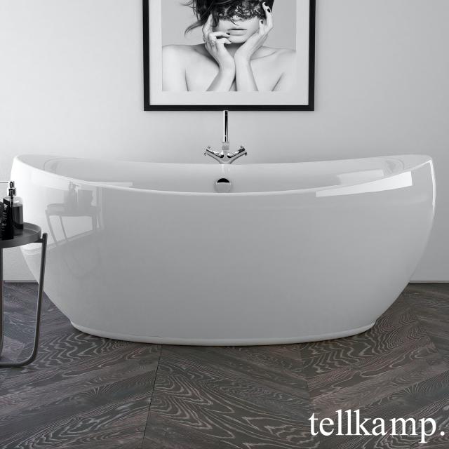 Tellkamp Spirit freestanding oval bath white gloss, with water inlet