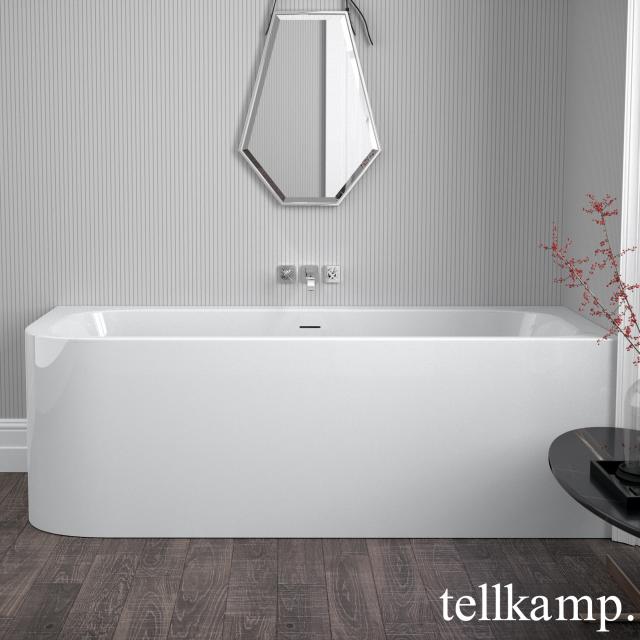 Tellkamp Thela corner bath with panelling white gloss, without filling function
