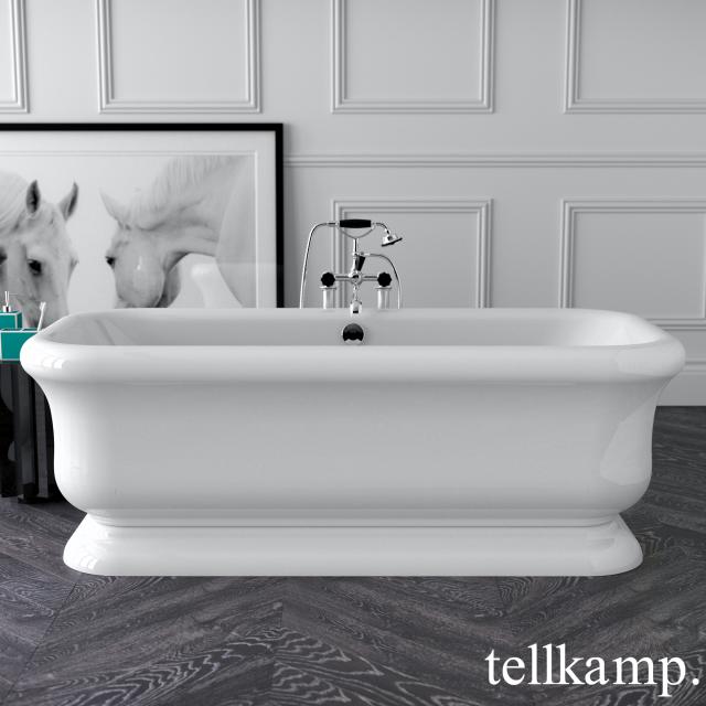 Tellkamp Vintage Freistehende Rechteck-Badewanne weiß glanz