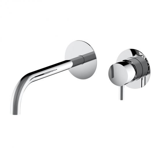 Teorema JABIL wall-mounted basin mixer, projection: 220 mm, for concealed installation unit chrome
