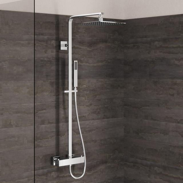 Teorema Ninety shower system with shower thermostat chrome