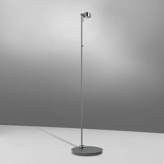 Lampada Da Terra LED Dimmerabile Lexus Con Braccio Da Lettura Orientabile - 1700 Lumen - 180cm - Acciaio - 3